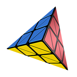 Pyraminx 3x3x3 Online 3D Puzzle - Grubiks